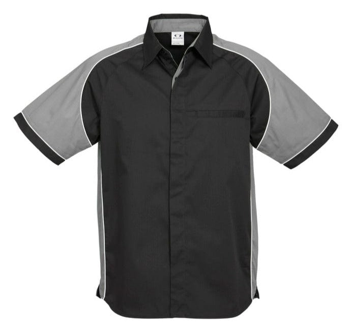 Biz Collection Polos / Shirts Black/Grey/White / S Biz Collection Mens Nitro Shirt