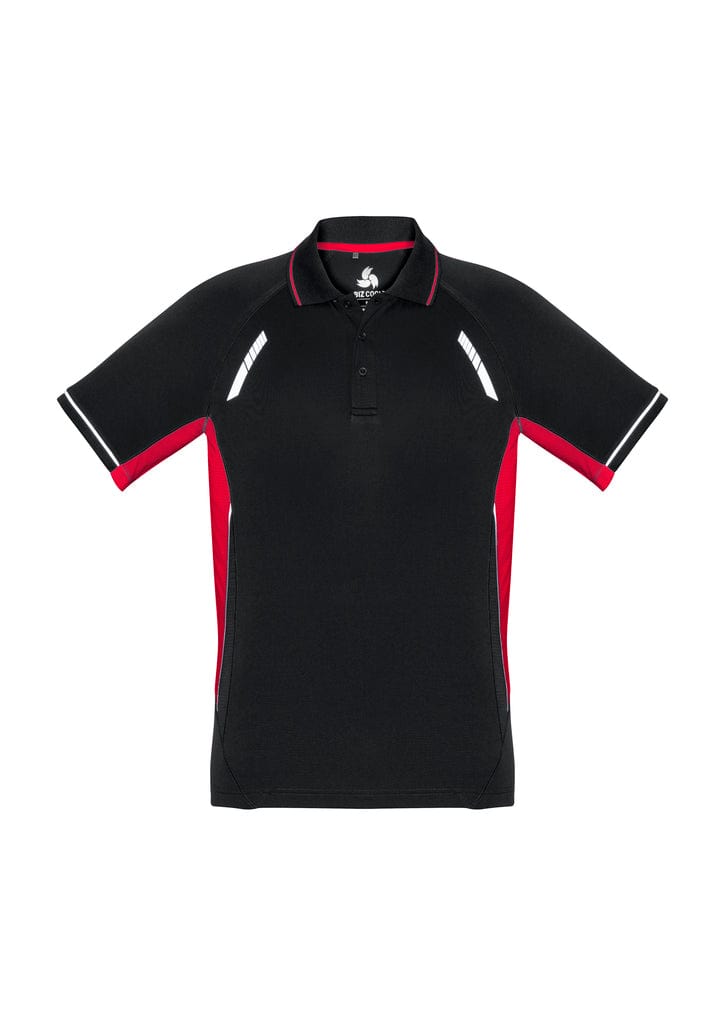 Biz Collection Polos / Shirts Black/Red/Silver / 4 Biz Collection Kids Renegade Polo