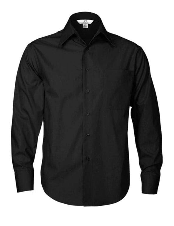 Biz Collection Polos / Shirts Black / S Biz Collection Mens Metro Long Sleeve Shirt