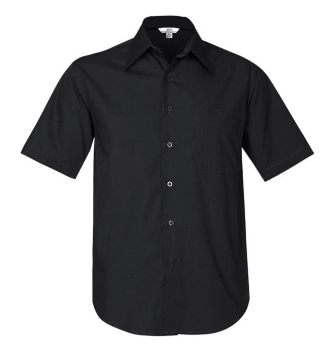 Biz Collection Polos / Shirts Black / S Biz Collection Mens Metro Short Sleeve Shirt