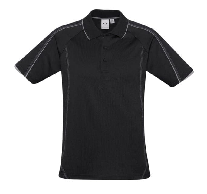 Biz Collection Polos / Shirts Black/Silver Grey / S Biz Collection Men's Blade Polo
