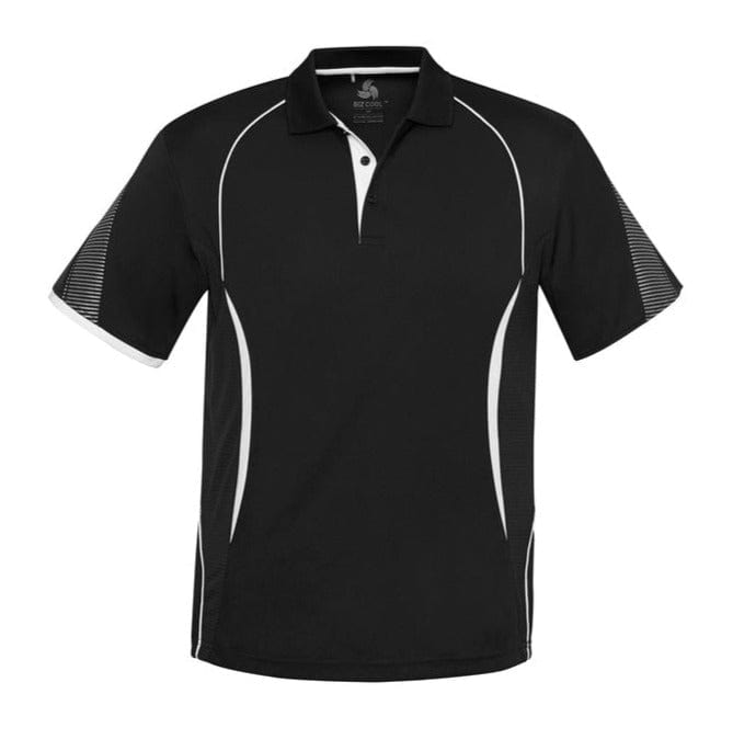 Biz Collection Polos / Shirts Black/White / 4 Biz Collection Kids Razor Polo