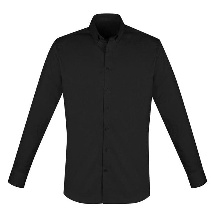 Biz Collection Polos / Shirts Black / XS Biz Collection Camden Mens Long Sleeve Shirt
