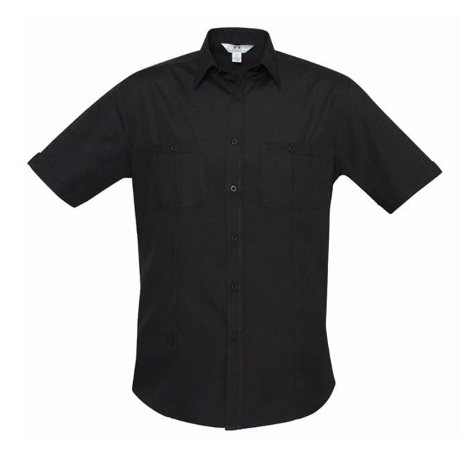 Biz Collection Polos / Shirts Black / XS Biz Collection Mens Bondi Short Sleeve Shirt