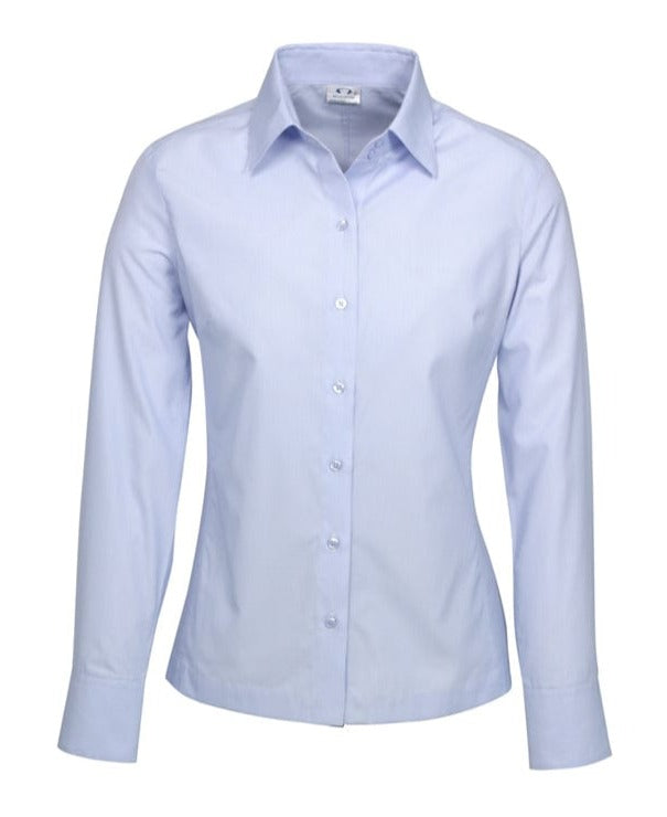 Biz Collection Polos / Shirts Blue / 6 Biz Collection Ladies Ambassador Long Sleeve Shirt