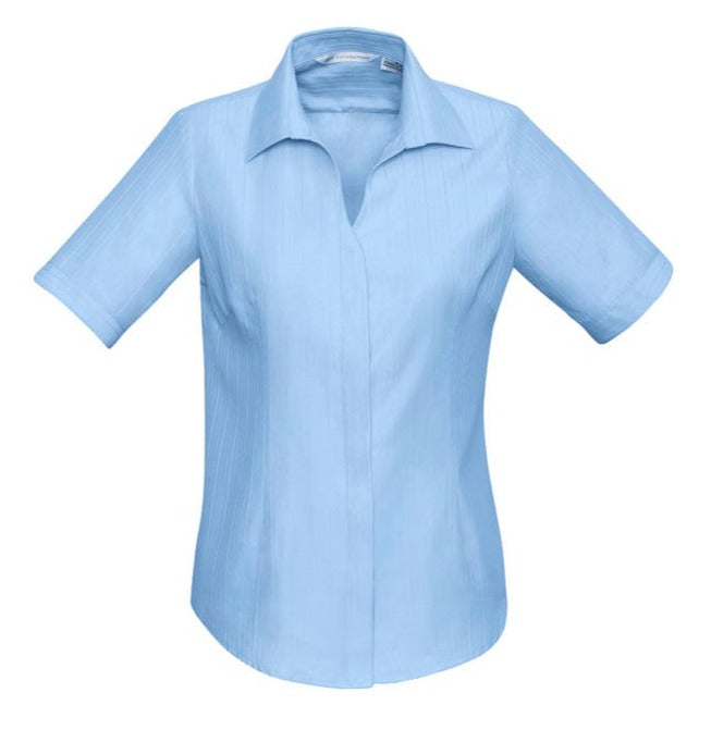 Biz Collection Polos / Shirts Blue / 6 Biz Collection Ladies Preston Short Sleeve Shirt