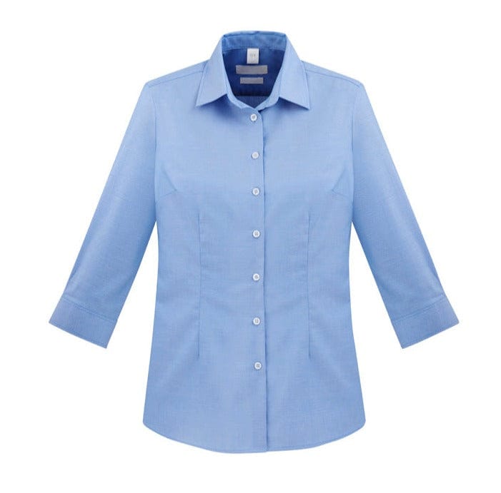 Biz Collection Polos / Shirts Blue / 6 Biz Collection Ladies Regent ¾/S Shirt