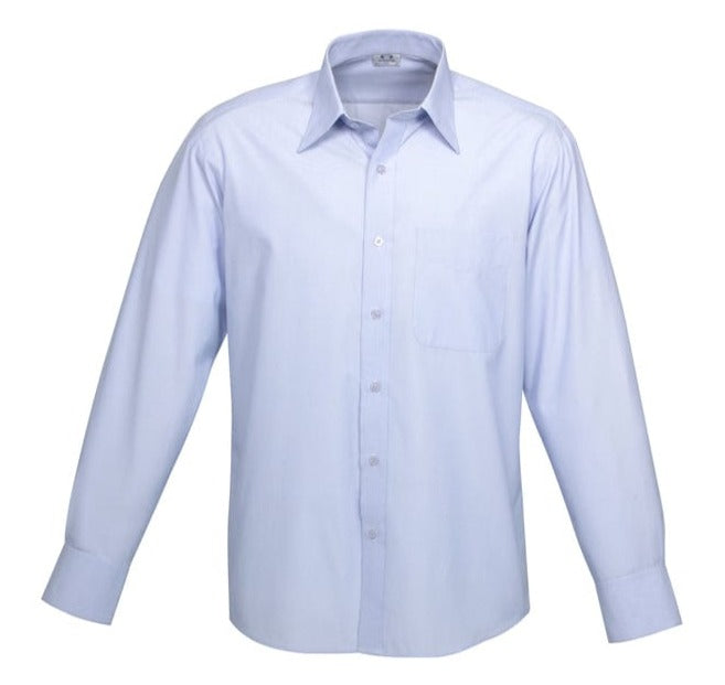 Biz Collection Polos / Shirts Blue / S Biz Collection Mens Ambassador Long Sleeve Shirt