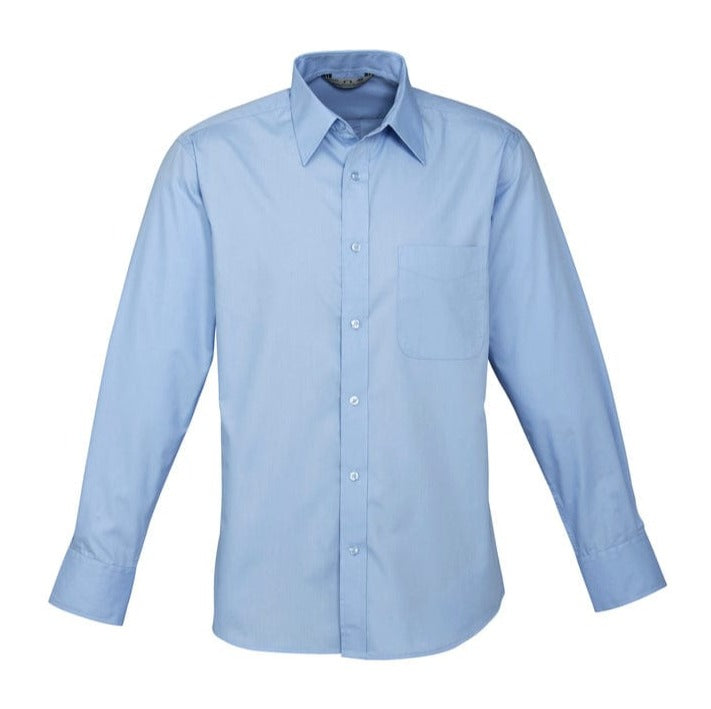 Biz Collection Polos / Shirts Blue / XS Biz Collection Mens Base Long Sleeve Shirt