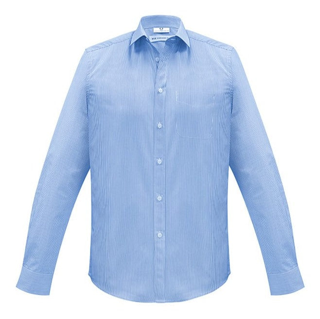 Biz Collection Polos / Shirts Blue / XS Biz Collection Mens Euro Long Sleeve Shirt
