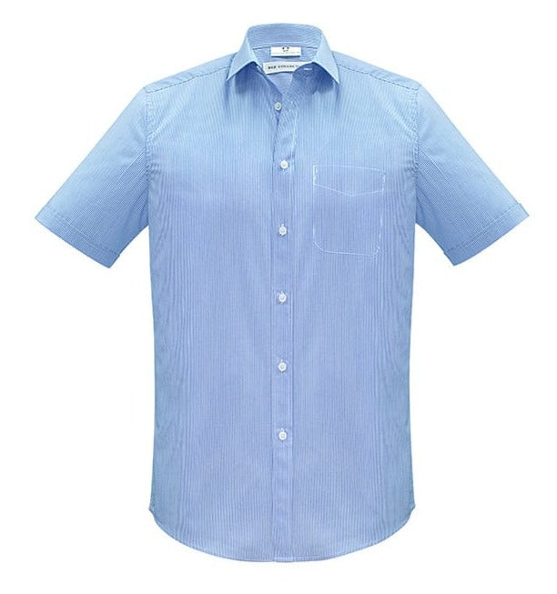 Biz Collection Polos / Shirts Blue / XS Biz Collection Mens Euro Short Sleeve Shirt