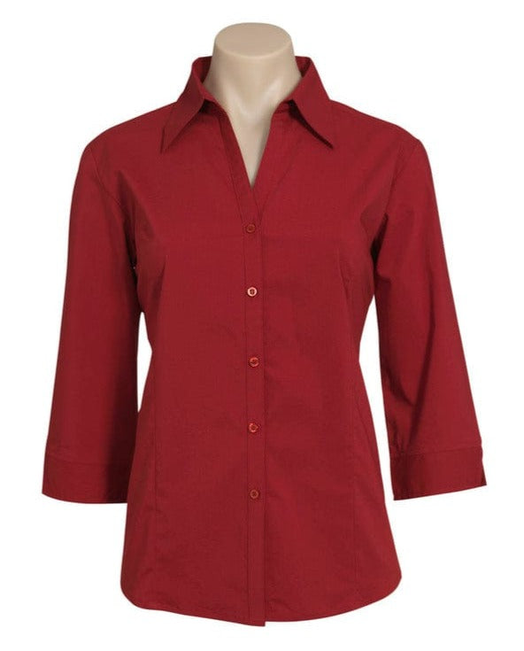Biz Collection Polos / Shirts Biz Collection Ladies Metro 3/4 Sleeve Shirt