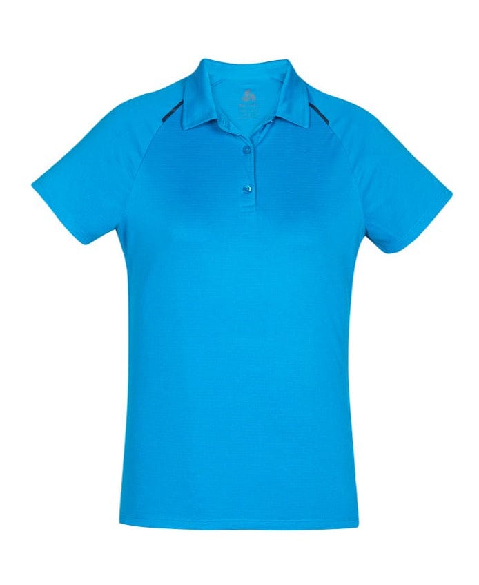 Biz Collection Polos / Shirts Cyan/Navy / 8 Biz Collection Academy Ladies Polo