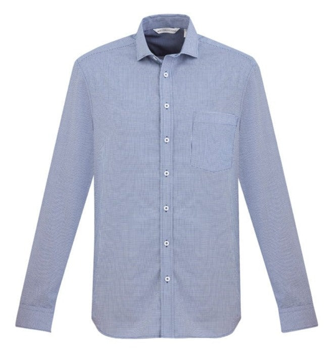 Biz Collection Polos / Shirts French Blue / XS Biz Collection Mens Jagger L/S Shirt