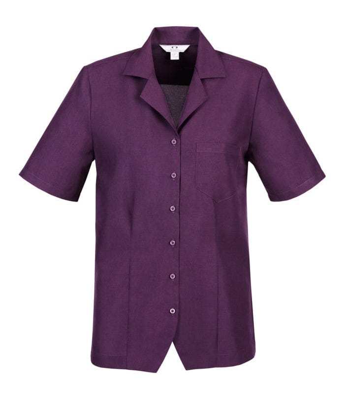 Biz Collection Polos / Shirts Grape / 6 Biz Collection Ladies Plain Oasis Overblouse