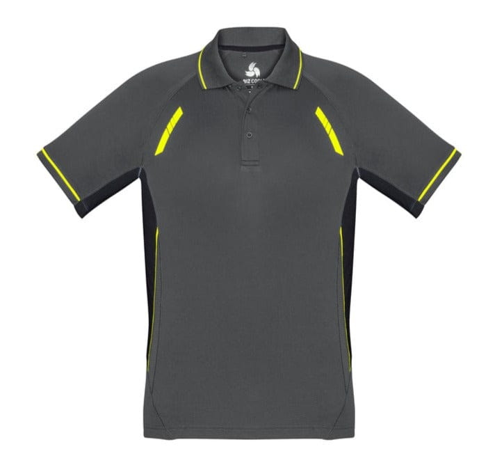 Biz Collection Polos / Shirts Grey/Black/Fluoro Yellow / 4 Biz Collection Kids Renegade Polo