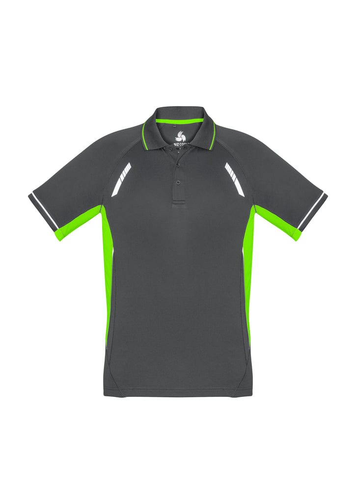 Biz Collection Polos / Shirts Grey/Fluoro Lime/Silver / 4 Biz Collection Kids Renegade Polo