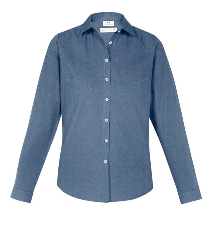 Biz Collection Polos / Shirts Grey Smoke / 6 Biz Collection Ladies Memphis Shirt