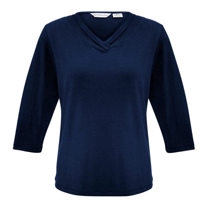 Biz Collection Polos / Shirts Ink / 6 Biz Collection Ladies Lana 3/4 Sleeve Top