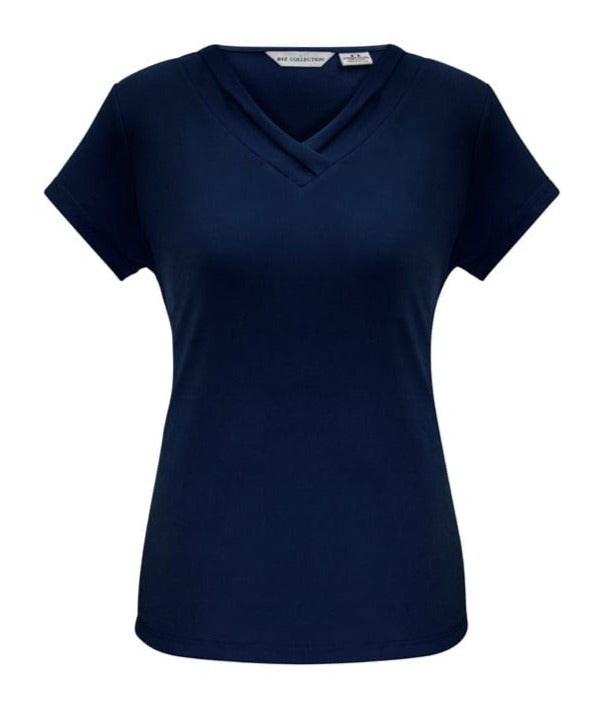 Biz Collection Polos / Shirts Ink / 6 Biz Collection Ladies Lana Short Sleeve Top