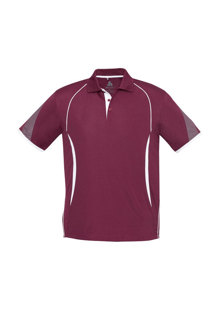 Biz Collection Polos / Shirts Maroon/White / 4 Biz Collection Kids Razor Polo