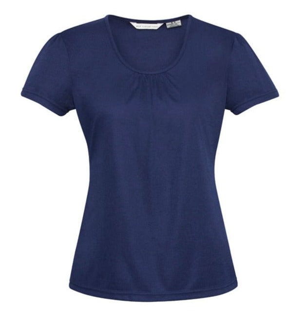 Biz Collection Polos / Shirts Midnight Blue / 6 Biz Collection Ladies Chic Top