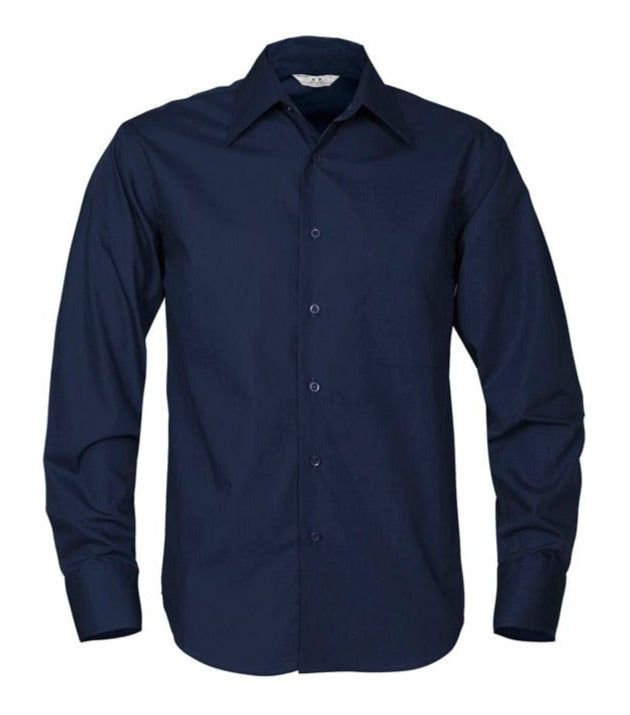 Biz Collection Polos / Shirts Navy / S Biz Collection Mens Metro Long Sleeve Shirt