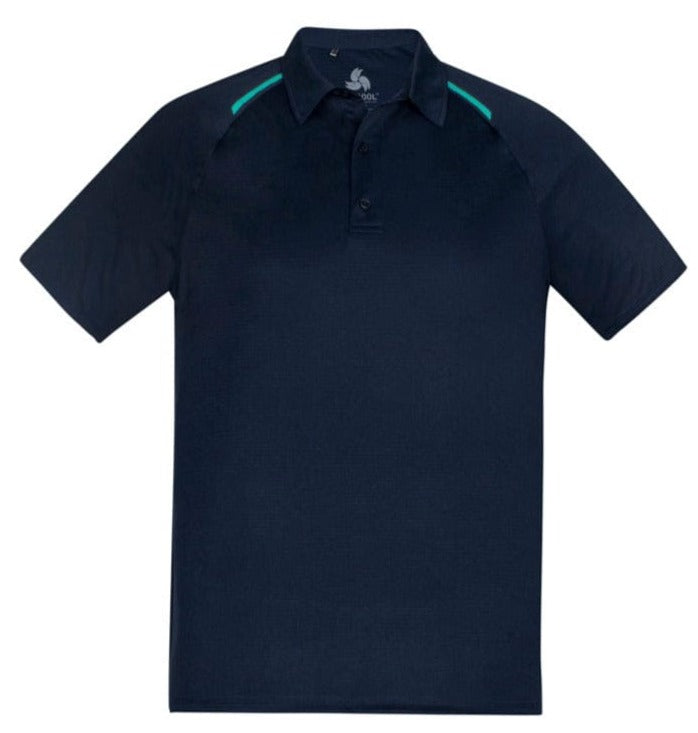 Biz Collection Polos / Shirts Navy/Teal / S Biz Collection Academy Men's Polo