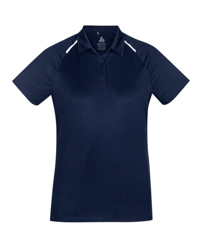 Biz Collection Polos / Shirts Navy/White / 8 Biz Collection Academy Ladies Polo