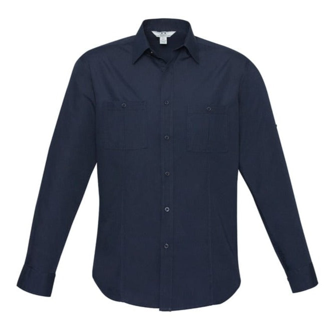 Biz Collection Polos / Shirts Navy / XS Biz Collection Mens Bondi Long Sleeve Shirt