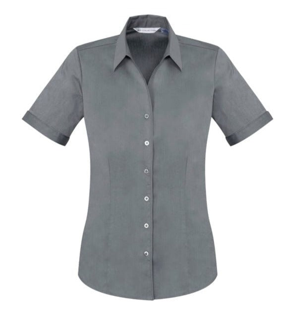 Biz Collection Polos / Shirts Platinum / 6 Biz Collection Ladies Monaco Short Sleeve Shirt