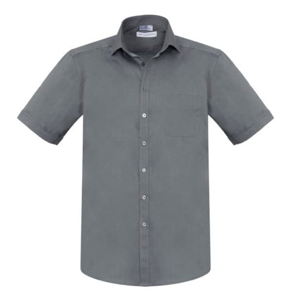 Biz Collection Polos / Shirts Platinum / XS Biz Collection Mens Monaco Short Sleeve Shirt