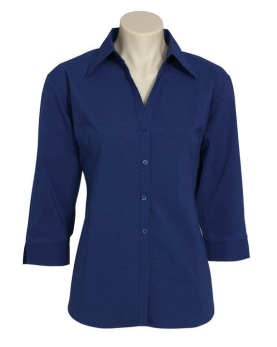 Biz Collection Polos / Shirts Biz Collection Ladies Metro 3/4 Sleeve Shirt