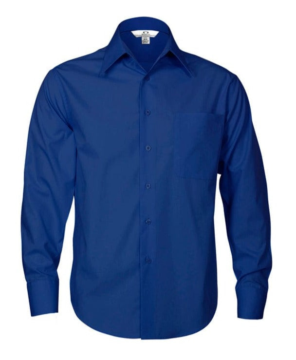 Biz Collection Polos / Shirts Royal / S Biz Collection Mens Metro Long Sleeve Shirt