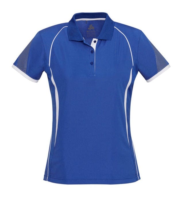 Biz Collection Polos / Shirts Royal/White / 8 Biz Collection Ladies Razor Polo