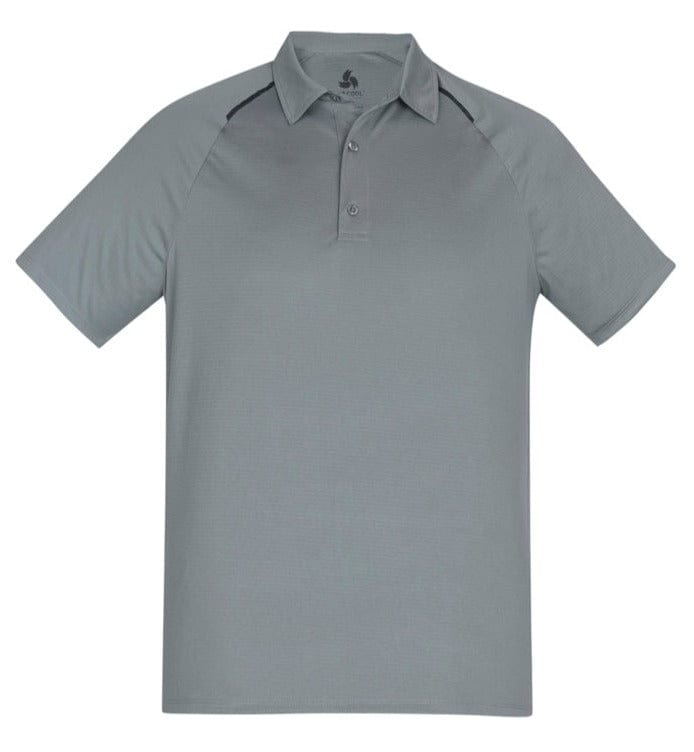 Biz Collection Polos / Shirts Silver/Charcoal / S Biz Collection Academy Men's Polo