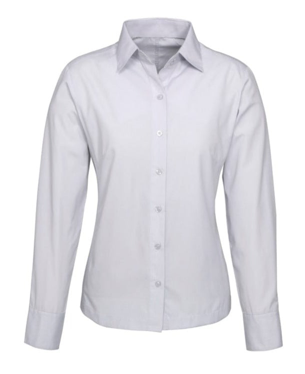 Biz Collection Polos / Shirts Silver Grey / 6 Biz Collection Ladies Ambassador Long Sleeve Shirt