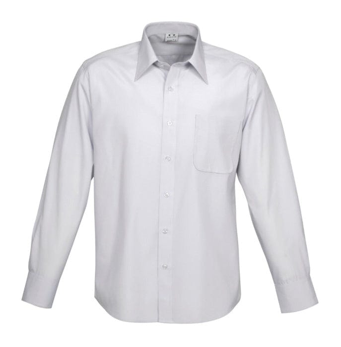 Biz Collection Polos / Shirts Silver Grey / S Biz Collection Mens Ambassador Long Sleeve Shirt