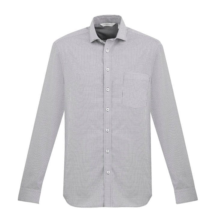 Biz Collection Polos / Shirts Silver / XS Biz Collection Mens Jagger L/S Shirt