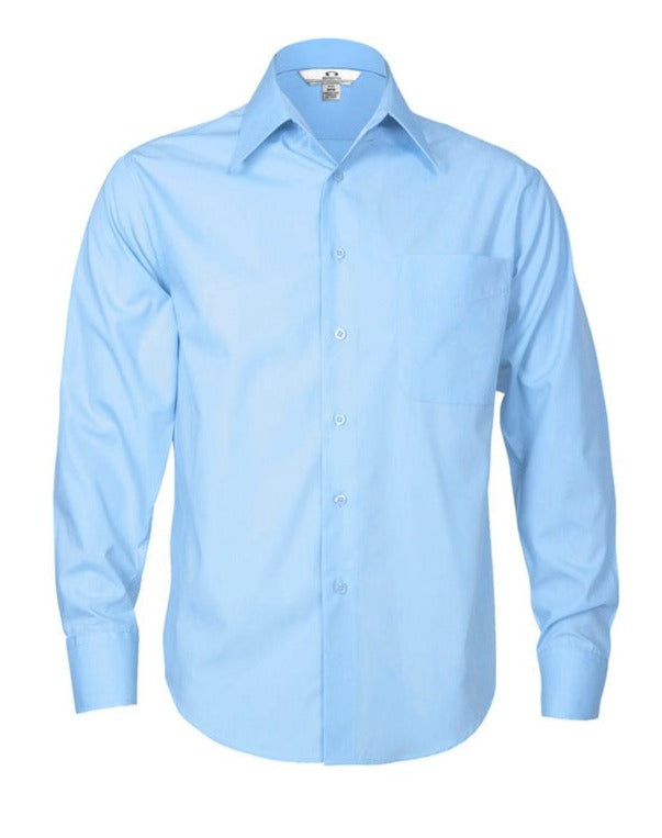 Biz Collection Polos / Shirts Sky / S Biz Collection Mens Metro Long Sleeve Shirt