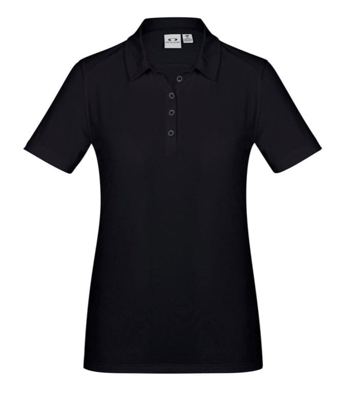 Biz Collection Polos / Shirts Solid Black / 8 Biz Collection Ladies Aero Polo