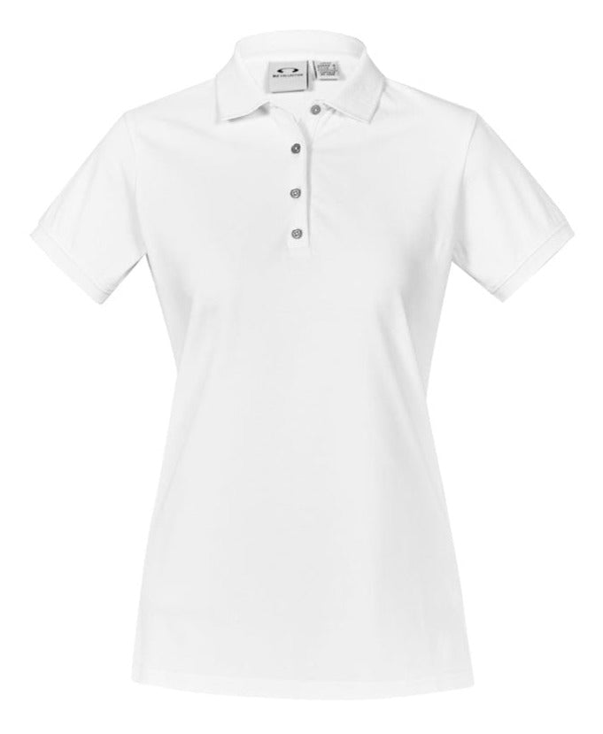 Biz Collection Polos / Shirts White / 6 Biz Collection Ladies City Polo