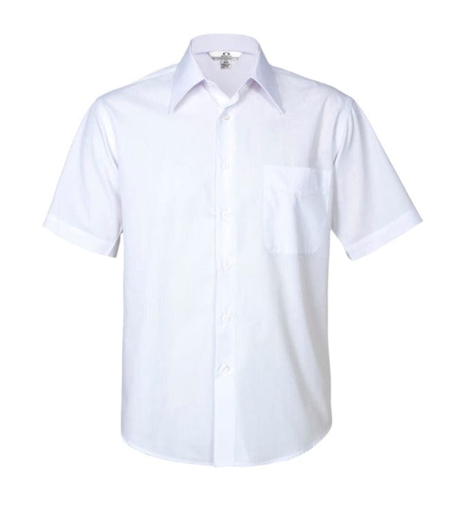Biz Collection Polos / Shirts White / S Biz Collection Mens Metro Short Sleeve Shirt