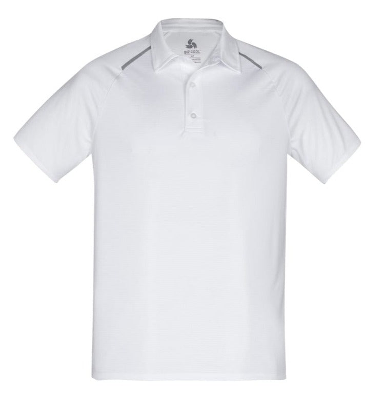 Biz Collection Polos / Shirts White/Silver / S Biz Collection Academy Men's Polo