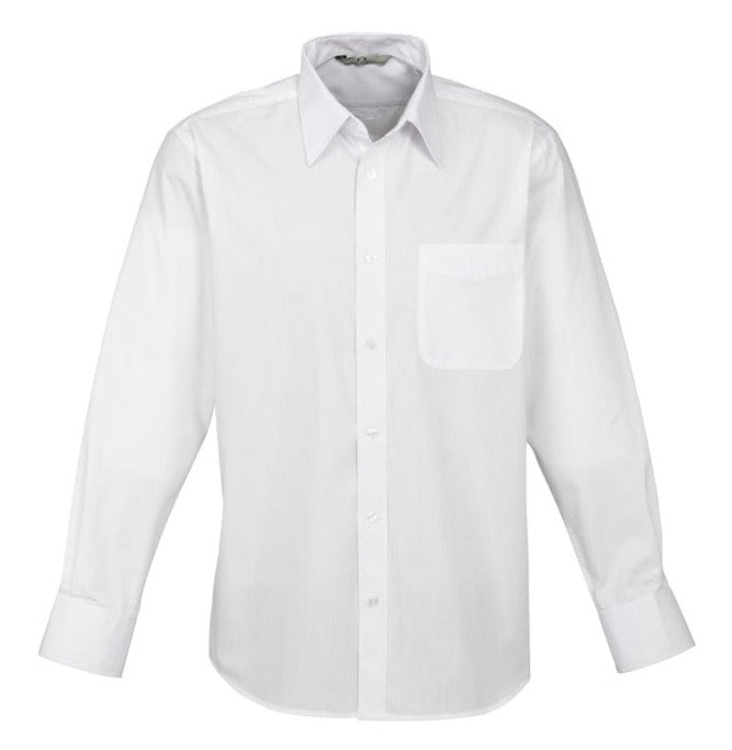 Biz Collection Polos / Shirts White / XS Biz Collection Mens Base Long Sleeve Shirt