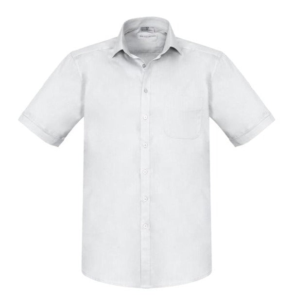 Biz Collection Polos / Shirts White / XS Biz Collection Mens Monaco Short Sleeve Shirt