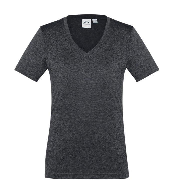 Biz Collection T-Shirts Charcoal / 6 Biz Collection Ladies Aero Tee