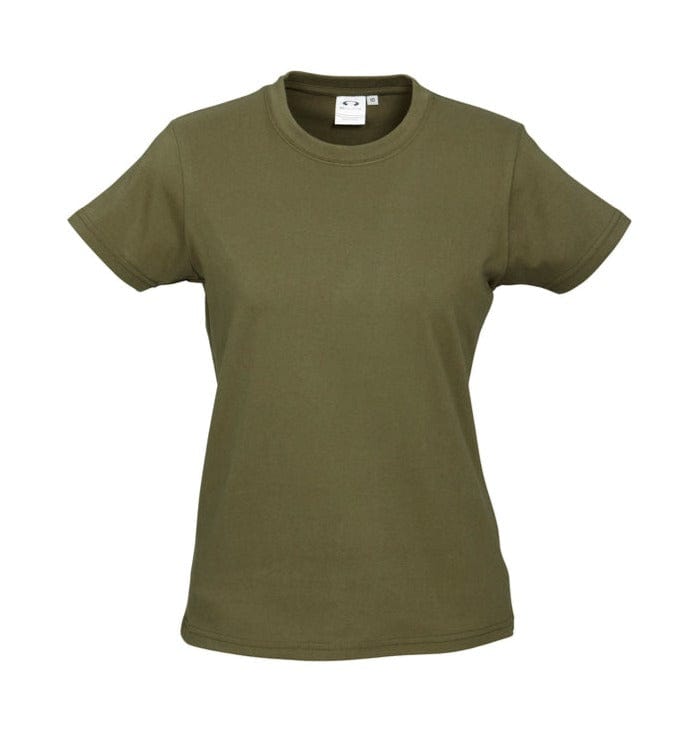 Biz Collection T-Shirts Khaki / 6 Biz Collection Ladies Ice Tee