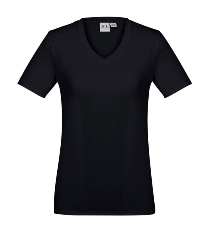 Biz Collection T-Shirts Solid Black / 6 Biz Collection Ladies Aero Tee