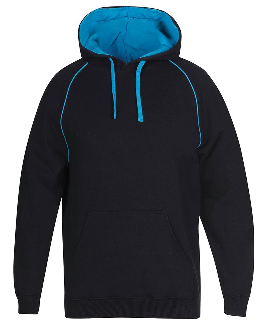 JB's Wear Hoodies Black/Aqua / S JB's Wear Contrast Fleecy Hoodie